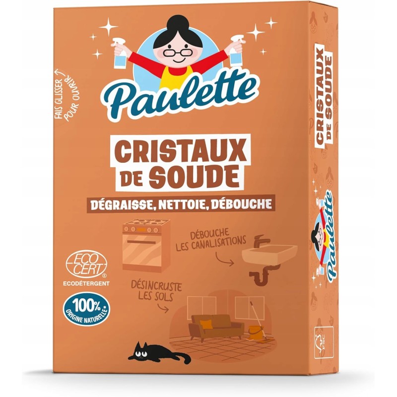 Paulette Odtłuszczacz do Rur Piekarnika Kryształki Sody 1kg Ecocert