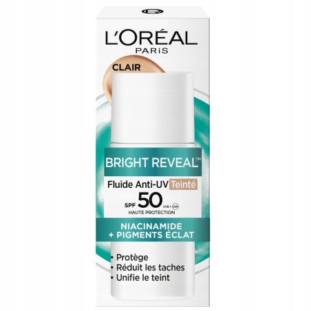 L'Oreal Bright Reveal Fluid Koloryzujący SPF50+ Odcień Jasny Clair 50ml