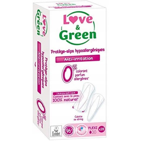 Love & Green podpaski Flexi Bawełniane Podpaski 28 sztuk hipoalergiczne