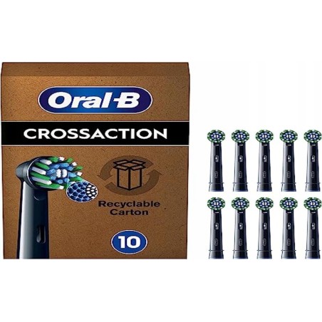 Końcówki do szczoteczek elektrycznych Oral-B Pro Cross Action czarne 10 szt