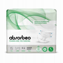 Outlet Absorbeo Maxi Pieluchy dla dorosłych chłonne rozmiar L 14 SZT