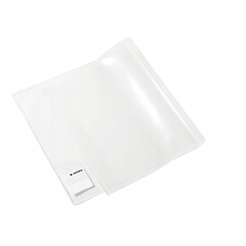 Outlet Okładka na książki HERMA 31x54 cm zmywalna przezroczysta z etykietą