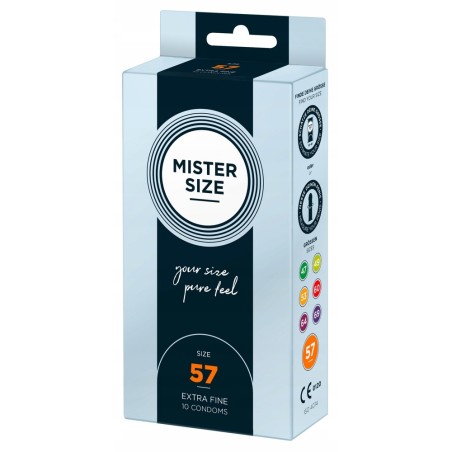 Outlet Prezerwatywy extra cienkie Mister Size Rozmiar 57mm 10 Sztuk