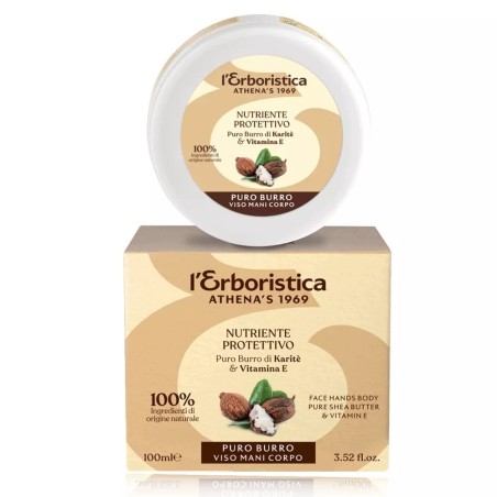 Masło Shea z Witaminą E do Twarzy Ciała i Dłoni L'Erboristica 100ml