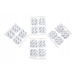Elektrody żelowe TENS EMS 4x4cm pin 2mm do elektrostymulatora 16 szt. Axion