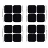 Elektrody żelowe TENS EMS 4x4cm pin 2mm do elektrostymulatora 16 szt. Axion