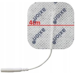 Elektrody żelowe TENS EMS 4x4cm pin 2mm do elektrostymulatora 16 szt. Axion