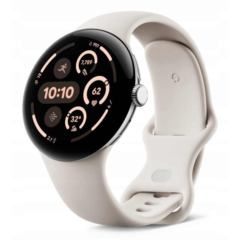 Outlet Smartwatch Google Pixel Watch 3 45mm AMOLED IP68 420 mAh Srebrny