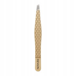 REVLON Gold Series Pęseta Skośna Z Pyłem Diamentowym Złota