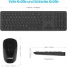 Zestaw Bezprzewodowa Klawiatura i Mysz z odbiornikiem 2.4G QWERTZ DE
