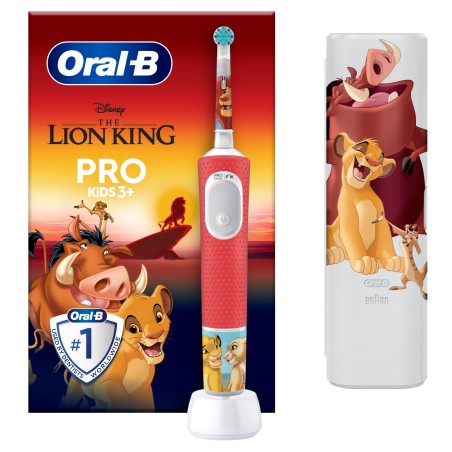Oral-B Pro Kids Król Lew szczoteczka elektryczna dziecięca + etui 7600 obr