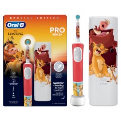 Oral-B Pro Kids Król Lew szczoteczka elektryczna dziecięca + etui 7600 obr