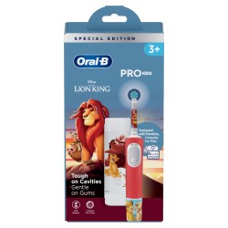 Oral-B Pro Kids Król Lew szczoteczka elektryczna dziecięca + etui 7600 obr