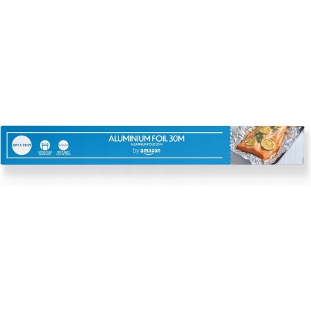 Folia kuchenna aluminiowa by Amazon 30 m x 29 cm odporna na ciepło