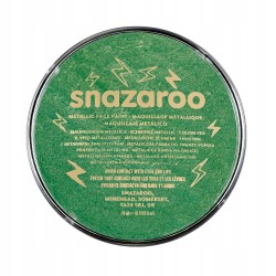 Snazaroo Metallic Electric Green farba do twarzy ciała metaliczna zielona