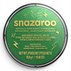 Snazaroo Metallic Electric Green farba do twarzy ciała metaliczna zielona