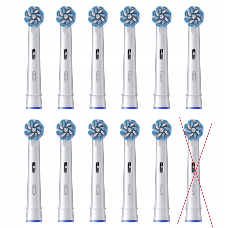 Końcówki do szczoteczki Oral-B Pro Sensitive Clean 11 szt białe