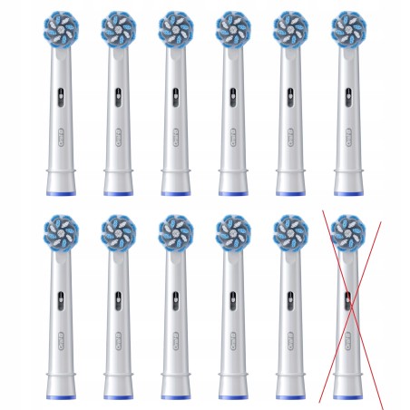 Końcówki do szczoteczki Oral-B Pro Sensitive Clean 11 szt białe