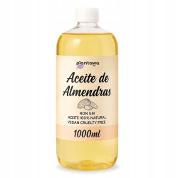 PLANTAWA Olej ze Słodkich Migdałów 100% Naturalny 1000ml do Ciała i Włosów