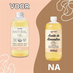 PLANTAWA Olej ze Słodkich Migdałów 100% Naturalny 1000ml do Ciała i Włosów