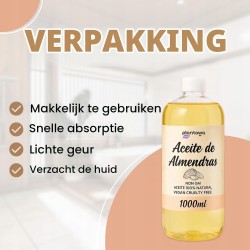 PLANTAWA Olej ze Słodkich Migdałów 100% Naturalny 1000ml do Ciała i Włosów