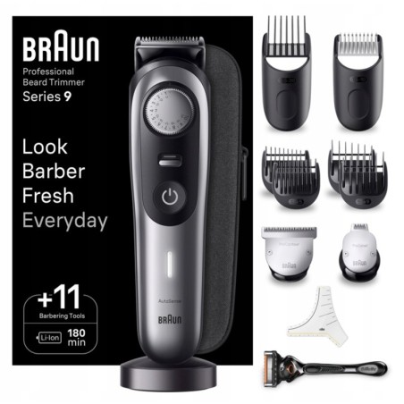 Outlet Trymer Braun BT9440 Styler Series 9 zestaw do stylizacji srebrny