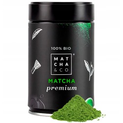 Japońska zielona herbata Matcha & CO Premium BIO ceremonialna 80 g