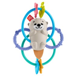 Outlet Gryzak na ząbkowanie, z grzechotką Fisher-Price tkanina