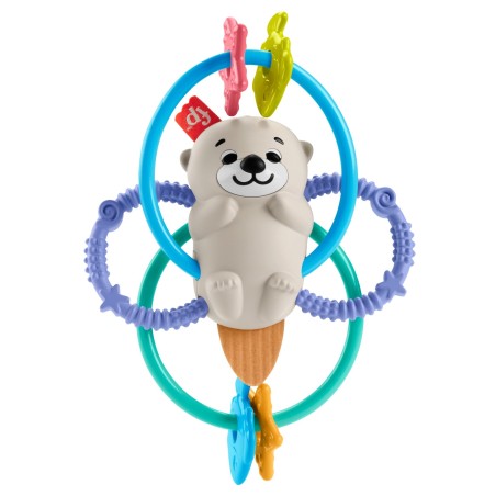 Outlet Gryzak na ząbkowanie, z grzechotką Fisher-Price tkanina