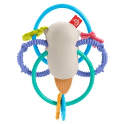 Outlet Gryzak na ząbkowanie, z grzechotką Fisher-Price tkanina