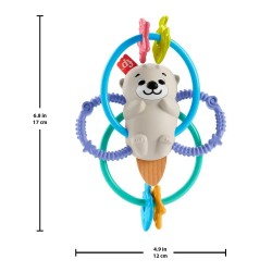 Outlet Gryzak na ząbkowanie, z grzechotką Fisher-Price tkanina