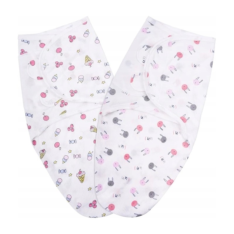 Outlet Vicloon Otulacz niemowlęcy 3-6 m 100% bawełna organiczna biały