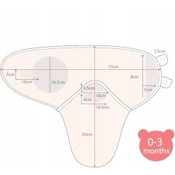 Outlet Vicloon Otulacz niemowlęcy 3-6 m 100% bawełna organiczna biały