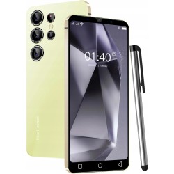 QrZrQ S24Ultra telefon smartfon 5 cali 1GB 16GB Dual SIM 3G Android 9 żółty