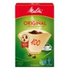 Melitta Filtry do Kawy Original 100 Brązowe 40 sztuk Papierowe Filtry 100
