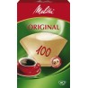 Melitta Filtry do Kawy Original 100 Brązowe 40 sztuk Papierowe Filtry 100