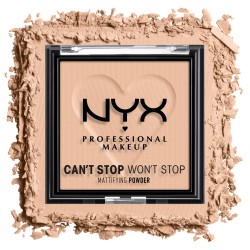 Puder do twarzy NYX Professional Makeup prasowany matujący LIGHT MEDIUM 6 g