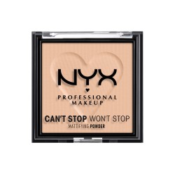 Puder do twarzy NYX Professional Makeup prasowany matujący LIGHT MEDIUM 6 g