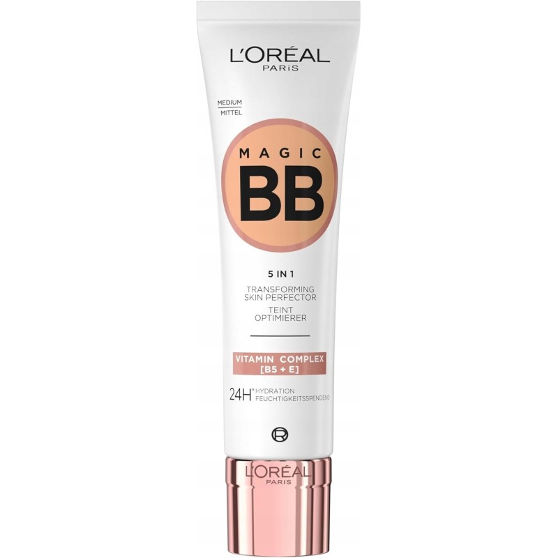Krem BB L'Oréal Professionnel 5w1 Nawilżający z Witaminą B5 i E 04 medium