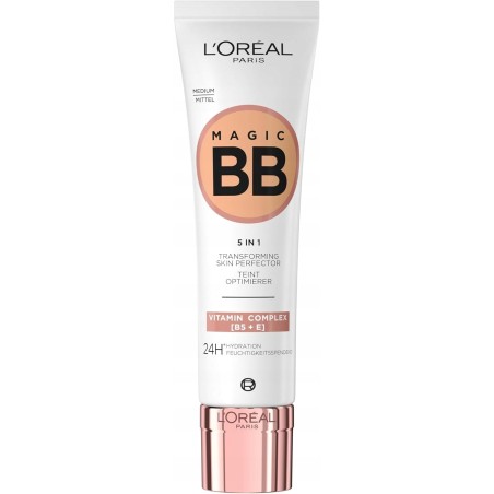 Krem BB L'Oréal Professionnel 5w1 Nawilżający z Witaminą B5 i E 04 medium