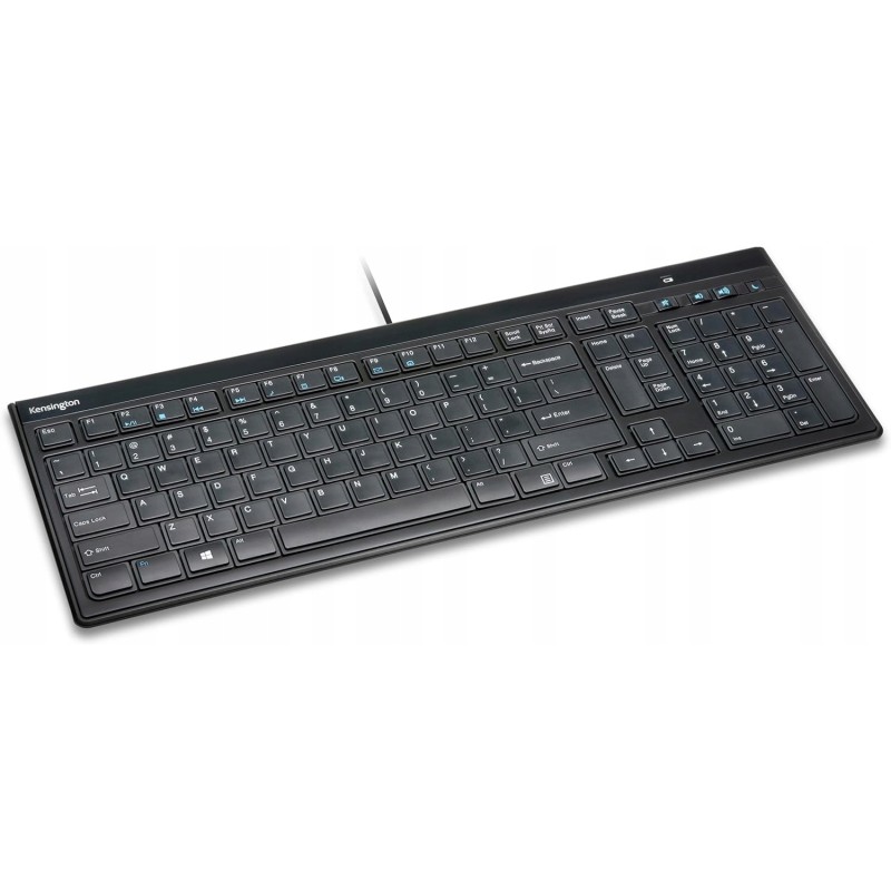 Outlet Klawiatura przewodowa Kensington Advance Fit USB QWERTZ DE Plug &