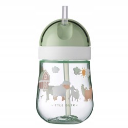 MEPAL KUBEK DLA DZIECKA ZE SŁOMKĄ 300 ML MIO LITTLE FARM ZIELONY