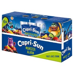 10x Sok owocowy Capri-sun 200 ml Monster Alarm wieloowocowe 20,1% soków