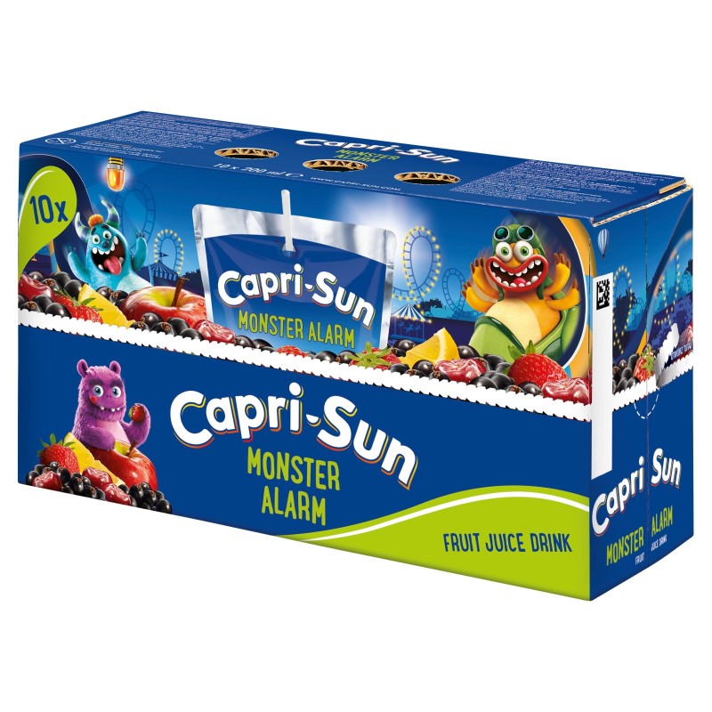 10x Sok owocowy Capri-sun 200 ml Monster Alarm wieloowocowe 20,1% soków