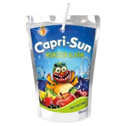 10x Sok owocowy Capri-sun 200 ml Monster Alarm wieloowocowe 20,1% soków