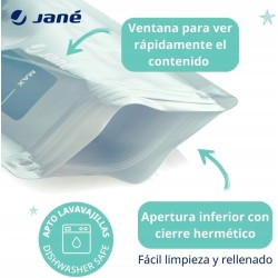 Outlet Jané Woreczki wielokrotnego użytku na żywność dla niemowląt 100ml 12