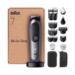 Outlet BRAUN SERIES 7 AIO7585 TRYMER MASZYNKA ZESTAW 18W1 DCzarna