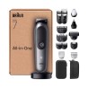 Outlet BRAUN SERIES 7 AIO7585 TRYMER MASZYNKA ZESTAW 18W1 DCzarna