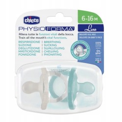 Smoczek Chicco Smoczek uspokajający Soft Luxe 6-16cm silikon 6 m+ 2szt