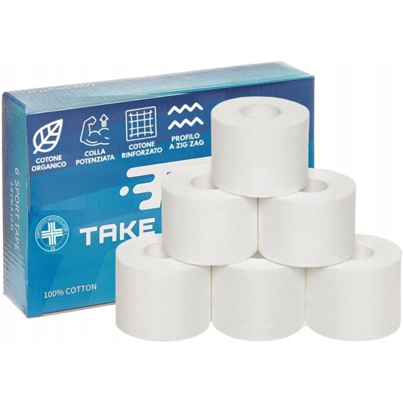 Outlet TS TAKE SPORT taśmy sportowe samoprzylepne 5 cm x 10 m 6 szt. CE